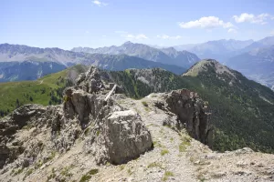 Ligne Maginot - CRETE DU JANUS - (Chambre de coupure) - Borne marquant le passage du câble téléphonique sur le Chemin du Facteur (Crête du Janus)