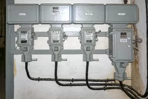 Ligne Maginot - JANUS - (Ouvrage d'artillerie) - Tableau électrique près des locaux de l'infirmerie