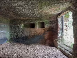 Ligne Maginot - WALDECK - (Observatoire d'artillerie) - Réduit taillé dans le roc