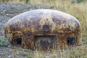 Ligne Maginot - SAINT OURS BAS (SOB) - (Ouvrage d'infanterie) - L'une des cloches JM sans son camouflage et ses redans 