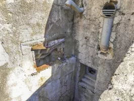 Ligne Maginot - SAINT OURS BAS (SOB) - (Ouvrage d'infanterie) - Le créneau du mortier de 50
