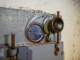 Ligne Maginot - SAINT OURS BAS (SOB) - (Ouvrage d'infanterie) - Créneau pour mortier de 50mm