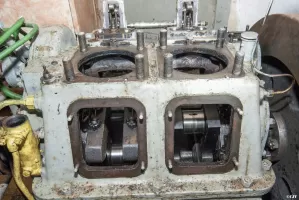 Ligne Maginot - SAINT OURS BAS (SOB) - (Ouvrage d'infanterie) - Usine électrique
Moteurs SMIM dépecés