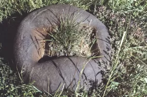 Ligne Maginot - BISTERBERG SUD III - C67 - (Casemate d'infanterie - Simple) - La rotule type B prête à être installée
