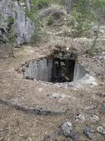 Ligne Maginot - LA PINATELLE 2 - (Cuve pour arme d'infanterie) - Cuve bétonnée pour tourelle démontable STG 35/37