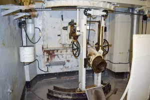 Ligne Maginot - Ouvrage d'artillerie de SAINT-OURS HAUT - Le bloc 2
Mortier de 75mm modèle 31.