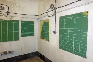 Ligne Maginot - SAINT OURS HAUT (SOH) - (Ouvrage d'artillerie) - Bloc 2
Etage intermédiaire
PC pour les mortiers de 81