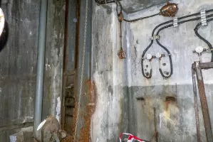 Ligne Maginot - SAINT OURS HAUT (SOH) - (Ouvrage d'artillerie) - Bloc 3
A gauche, le pied de la cloche GFM