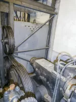 Ligne Maginot - SAINT OURS HAUT (SOH) - (Ouvrage d'artillerie) - Bloc 2  
Le mecanisme de l'ascenseur Simplex