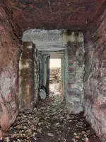 Ligne Maginot - BIESENBERG - OBS AVANCé - (Observatoire d'artillerie) - L'entrée de la galerie maçonnée et renforcée