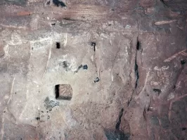 Ligne Maginot - BIESENBERG - OBS AVANCé - (Observatoire d'artillerie) - Traces d'aménagements (poste téléphonique ?)