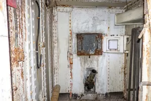 Ligne Maginot - SAINT OURS HAUT (SOH) - (Ouvrage d'artillerie) - Bloc 5
Etage supérieur
Créneau JM de la chambre de tir simple
