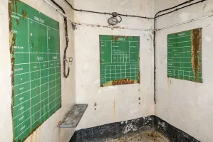 Ligne Maginot - SAINT OURS HAUT (SOH) - (Ouvrage d'artillerie) - Bloc 5
Etage inférieur
PC pour mortiers de 81