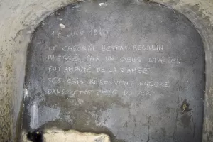 Ligne Maginot - SAINT OURS HAUT (SOH) - (Ouvrage d'artillerie) - Inscription