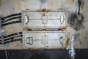 Ligne Maginot - SAINT OURS HAUT (SOH) - (Ouvrage d'artillerie) - Casernement
Central téléphonique
