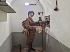 Ligne Maginot - FRESSINEA (FA) - (Ouvrage d'infanterie) - Le créneau FM de défense intérieur