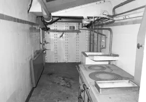 Ligne Maginot - FRESSINEA (FA) - (Ouvrage d'infanterie) - La cuisine
Photo des années 1980, avant l'ouverture au public