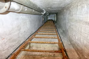 Ligne Maginot - LES AITTES - (Ouvrage d'infanterie) - Bloc 3
Echelle menant au bloc