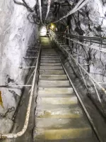 Ligne Maginot - LES AITTES - (Ouvrage d'infanterie) - 'Galerie-escalier' entre les deux chambres