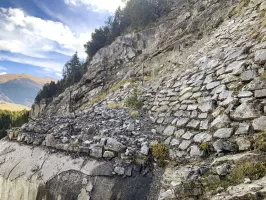Ligne Maginot - LES AITTES - (Ouvrage d'infanterie) - Bloc 4
Détails du maçonnage et camouflage