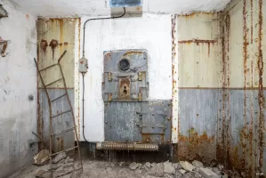 Ligne Maginot - ROCHE LA CROIX (RLC) - (Ouvrage d'artillerie) - Bloc 3
Créneau pour mortier de 50 mm