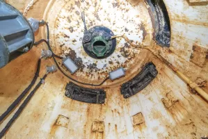 Ligne Maginot - ROCHE LA CROIX (RLC) - (Ouvrage d'artillerie) - Bloc 4
Intérieur de la cloche VDP