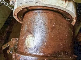 Ligne Maginot - ROCHE LA CROIX (RLC) - (Ouvrage d'artillerie) - Bloc 5
Étage supérieur
Mortiers de 75 Mle 1931
Le numero du tube