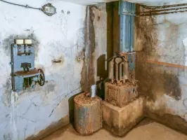 Ligne Maginot - ROCHE LA CROIX (RLC) - (Ouvrage d'artillerie) - Bloc 5
Étage inférieur
Noria pour les munitions de 81 mm