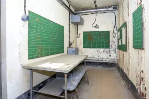 Ligne Maginot - ROCHE LA CROIX (RLC) - (Ouvrage d'artillerie) - Bloc 5
Étage intermédiaire
PC des mortiers de 75mm