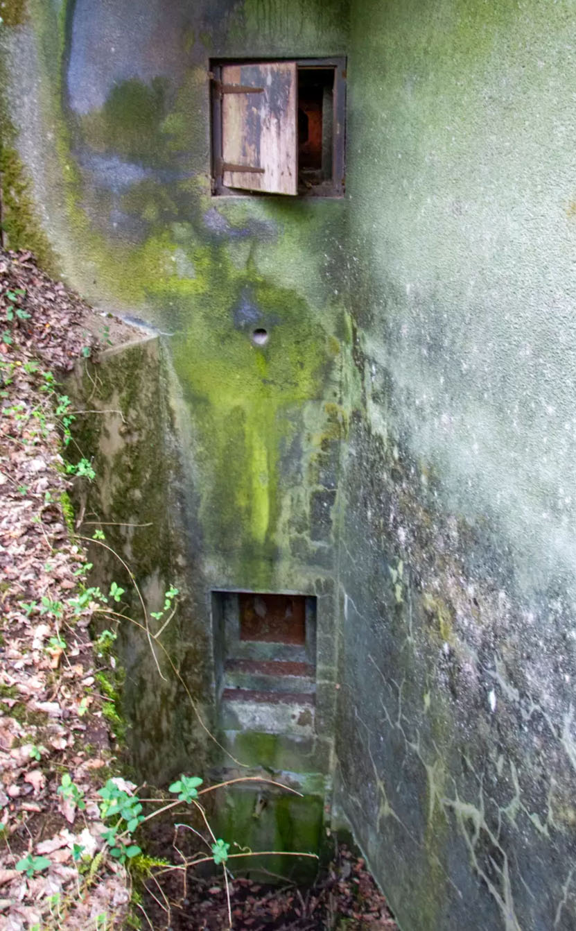 Ligne Maginot - RIPPERT - X13 (QUARTIER KARRE - II/168°RIF) - (Abri) - Deux créneaux FM couvrant l'entrée gauche - Michel Teiten