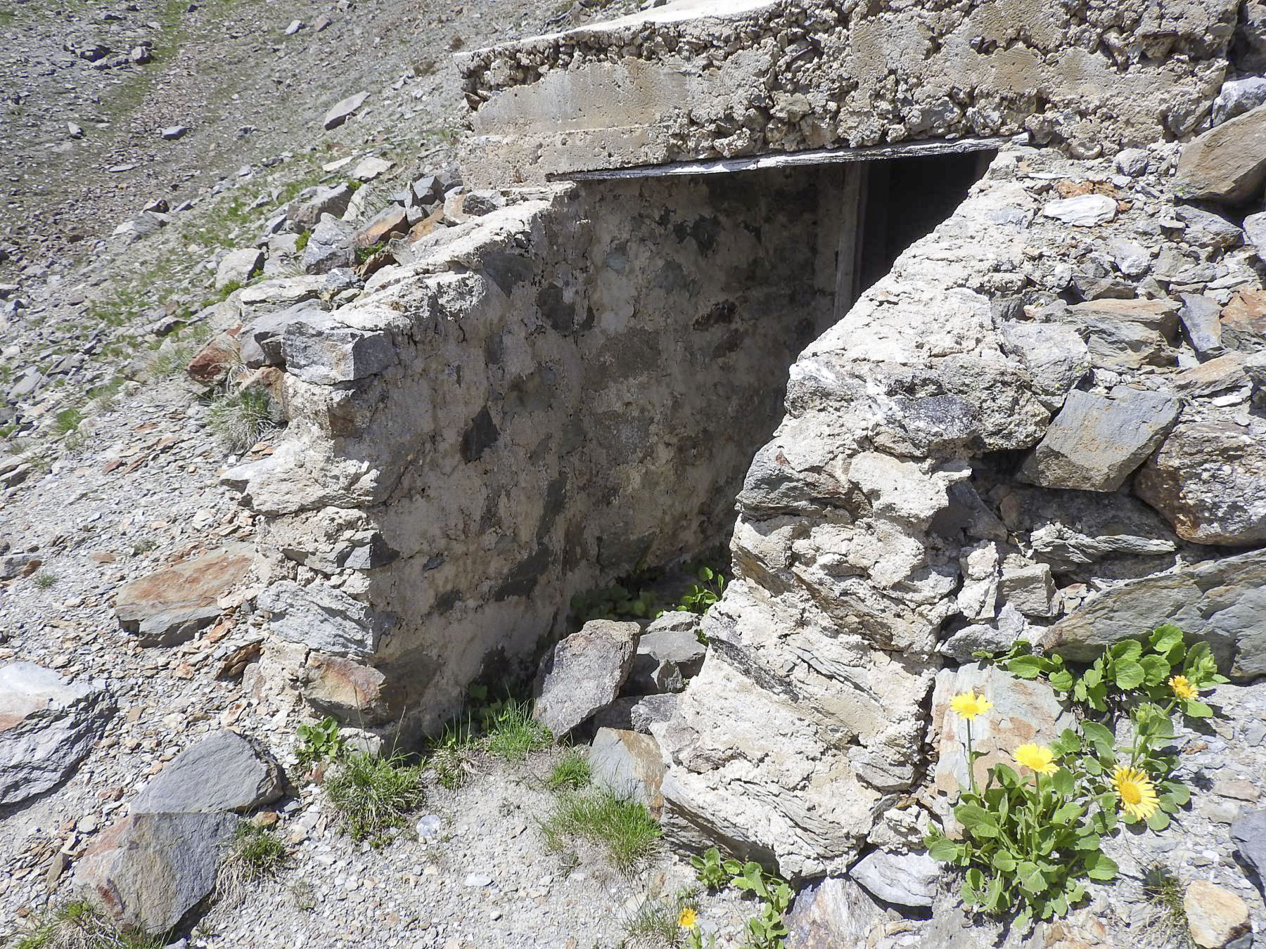 Ligne Maginot - CRETE CIBIERES-GRANON B - (Blockhaus pour arme infanterie) - L'entrée du blockhaus