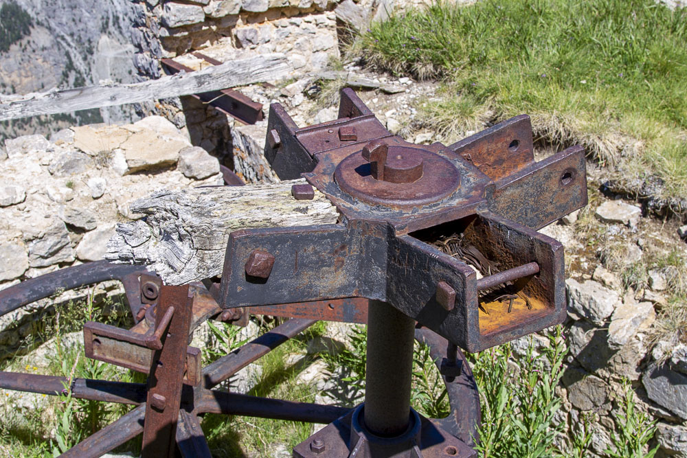 Ligne Maginot - PLAMPINET-L'OLIVE (RECETTE HAUTE) - (Téléphérique ( Recette)) - Détail du mécanisme du téléphérique - Michel Teiten