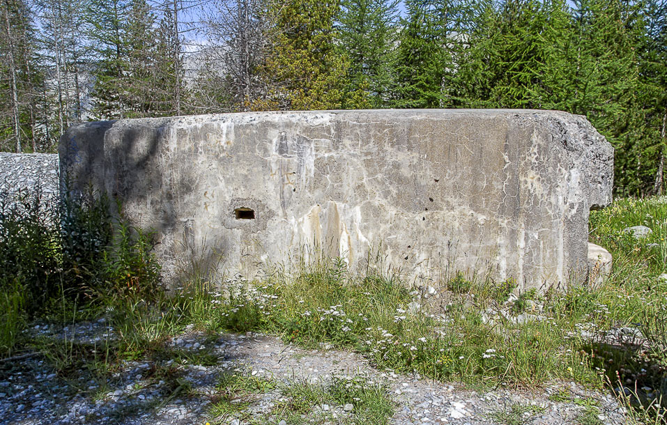 Ligne Maginot - BOIS DE SESTRIERES 7 - (Blockhaus pour canon) - Vue latérale - Michel Teiten