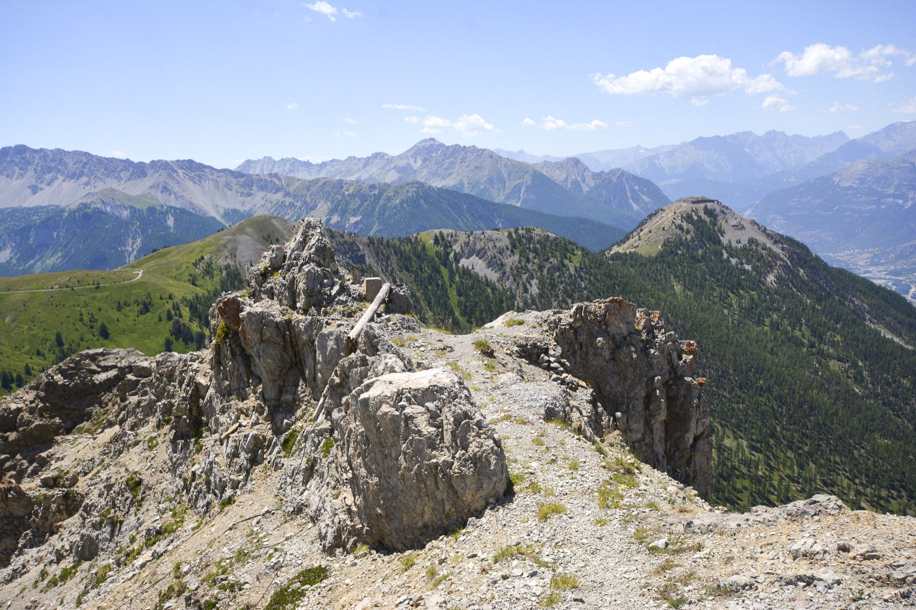 Ligne Maginot - CRETE DU JANUS - (Chambre de coupure) - Borne marquant le passage du câble téléphonique sur le Chemin du Facteur (Crête du Janus) - Pascal Lambert
