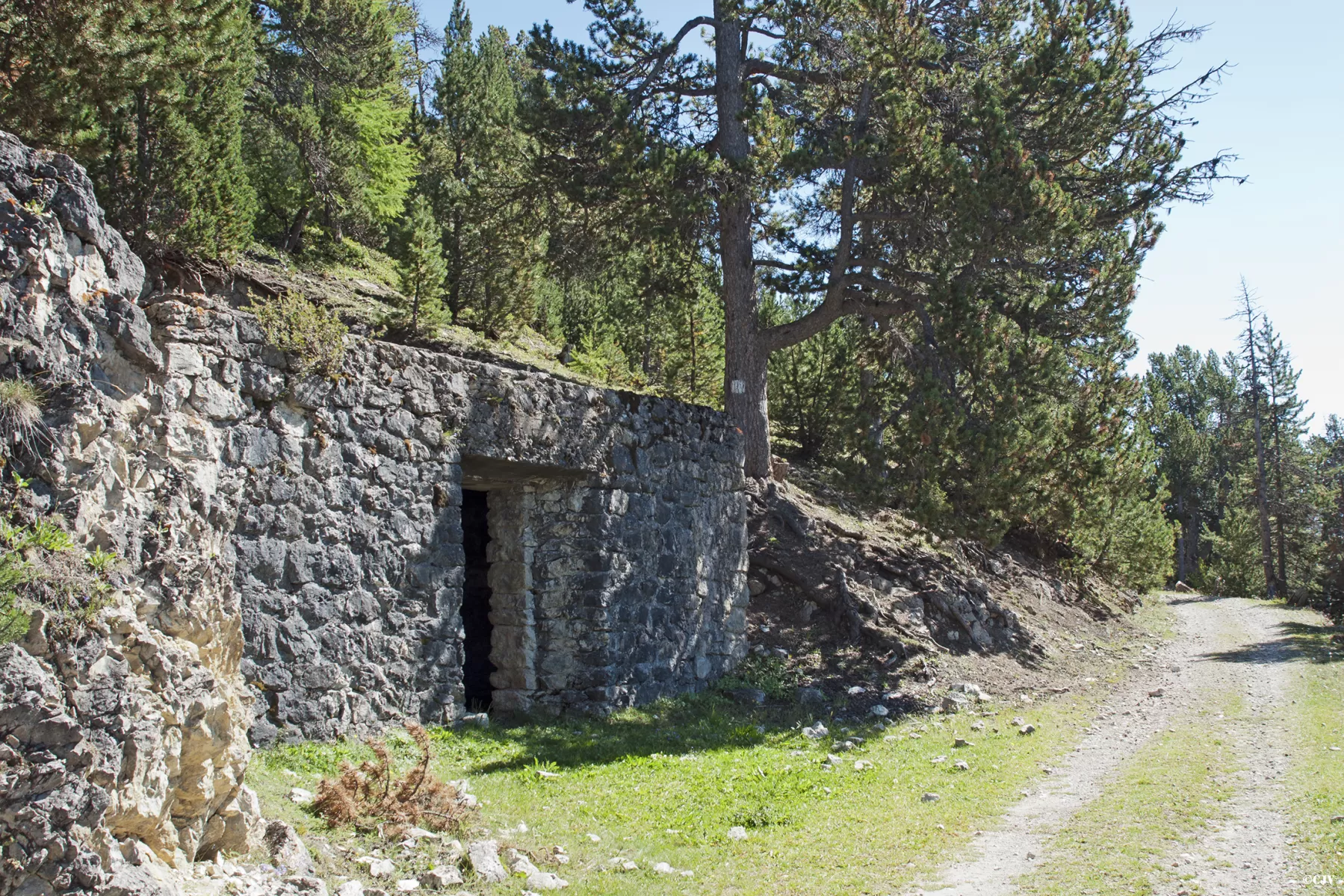 Ligne Maginot - FORT DE LA CROIX DE BRETAGNE (154° RAP - 7° BIE) - (Position d'artillerie préparée) - Le magasin de la batterie extérieur