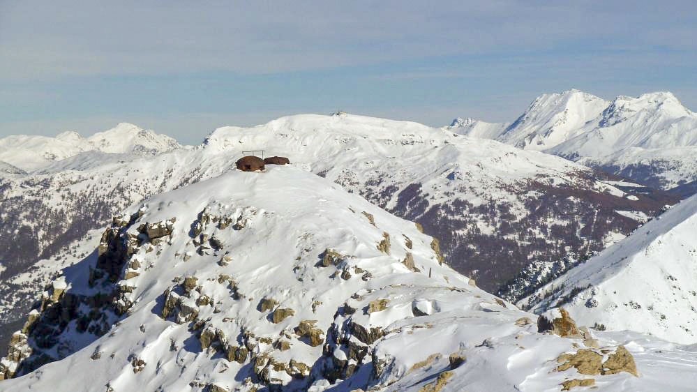 Ligne Maginot - JANUS - (Ouvrage d'artillerie) - Le bloc 4 sous la neige