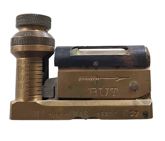 Ligne Maginot - Niveau à bulle de réglage du jumelage - Niveau à bulle pour le réglage du tir de la munition mle 1929 D à balle lourde