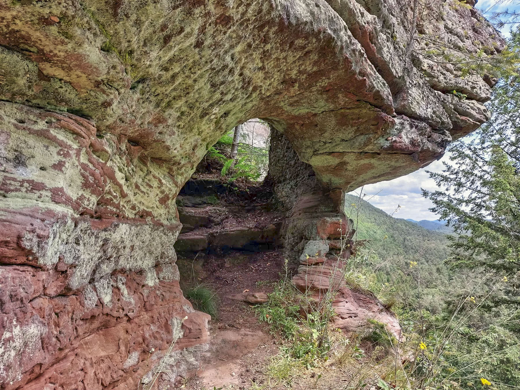 Ligne Maginot - WALDECK - (Observatoire d'artillerie) - Poterne taillée dans le roc donnant accès au sommet du rocher nord - Gregory Fuchs