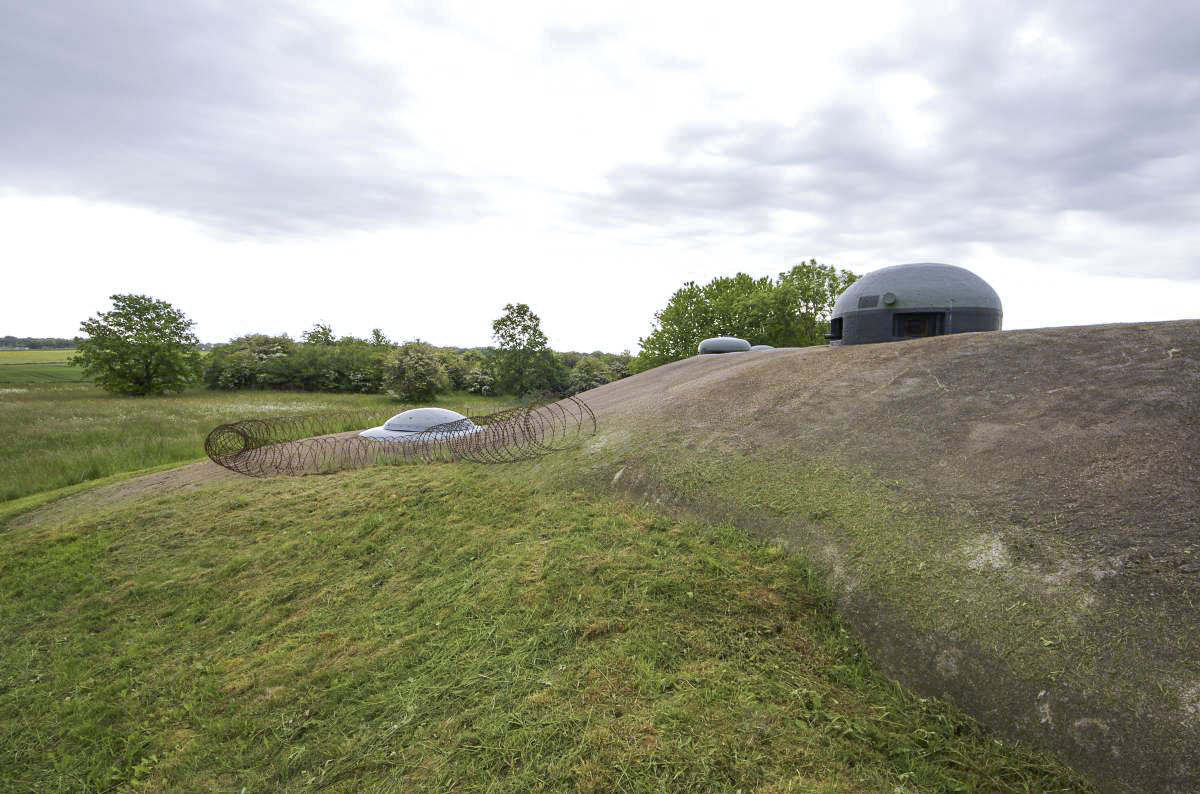Ligne Maginot - BOIS DU FOUR - A5 - (Ouvrage d'infanterie) - Superstructures vue côté Ouest
