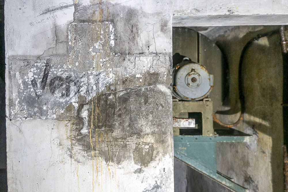 Ligne Maginot - SAINT OURS HAUT (SOH) - (Ouvrage d'artillerie) - Bloc 1
Etage inférieur. 
Ventilateur