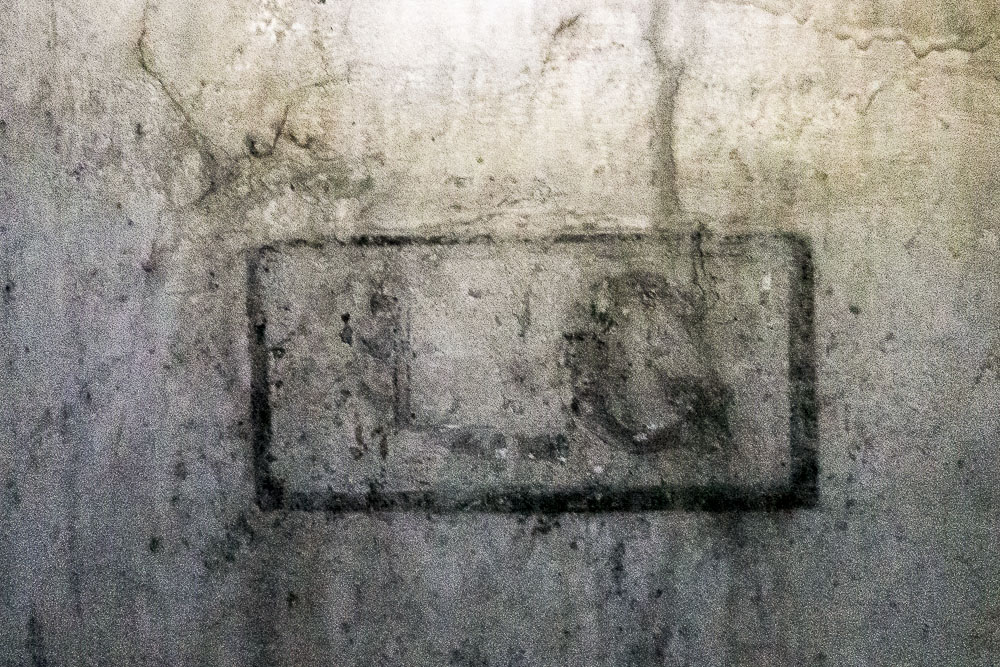 Ligne Maginot - SAINT OURS HAUT (SOH) - (Ouvrage d'artillerie) - Bloc 1
Etage supérieur
Marquage du local de la cloche LG