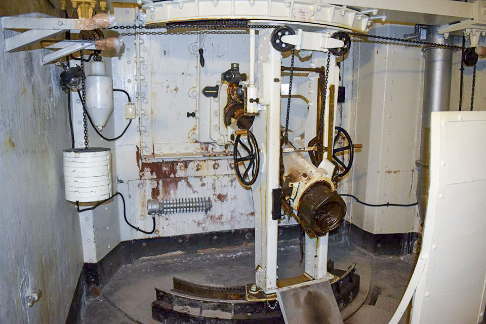 Ligne Maginot - Ouvrage d'artillerie de SAINT-OURS HAUT - Le bloc 2
Mortier de 75mm modèle 31.