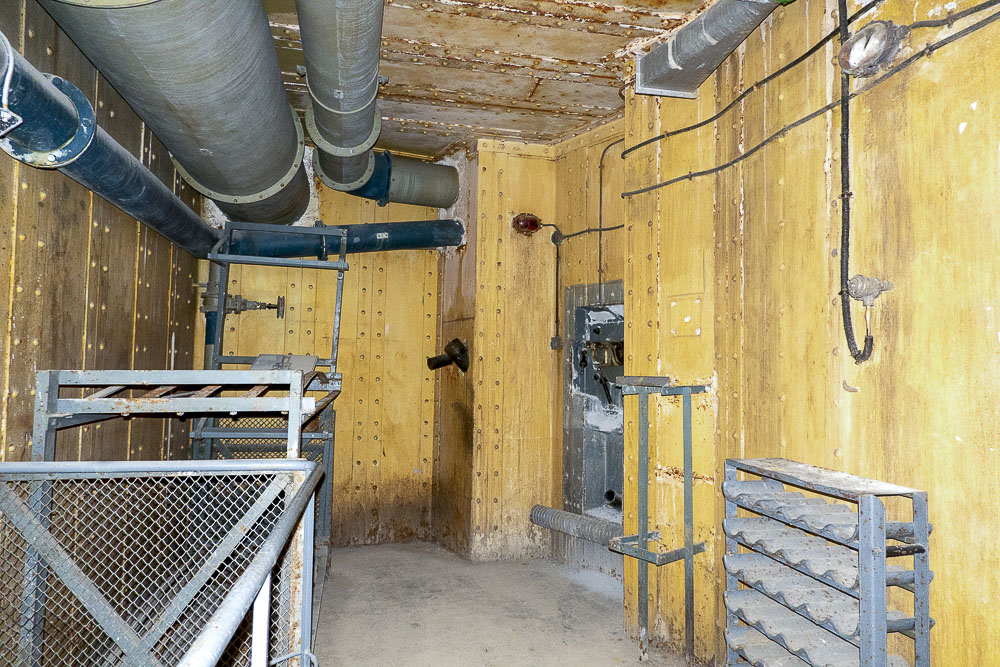 Ligne Maginot - SAINT OURS HAUT (SOH) - (Ouvrage d'artillerie) - Bloc 2
Etage supérieur
Chambre pour 2 hommes et caponnière FM