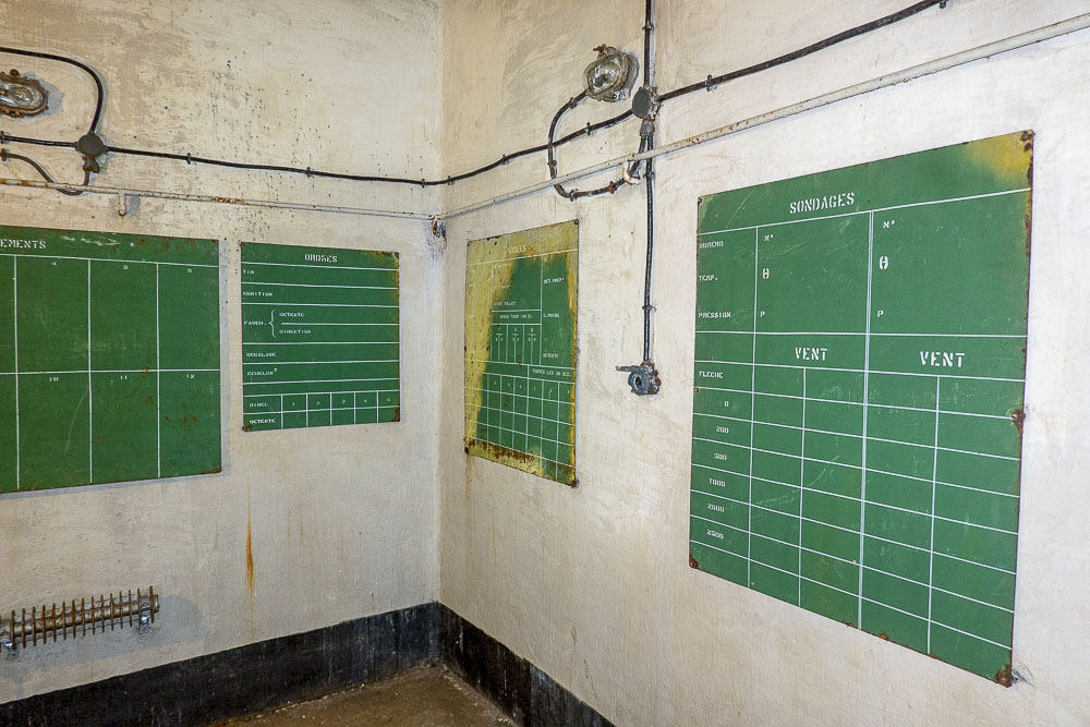 Ligne Maginot - SAINT OURS HAUT (SOH) - (Ouvrage d'artillerie) - Bloc 2
Etage intermédiaire
PC pour les mortiers de 81