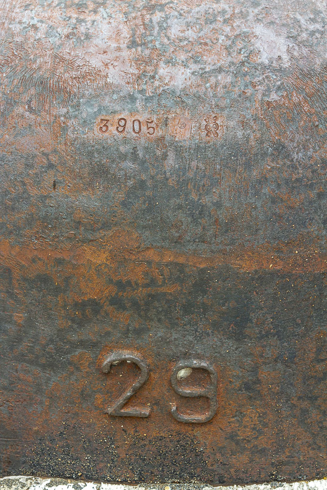 Ligne Maginot - SAINT OURS HAUT (SOH) - (Ouvrage d'artillerie) - Bloc 5
Marquages sur la cloche GFM