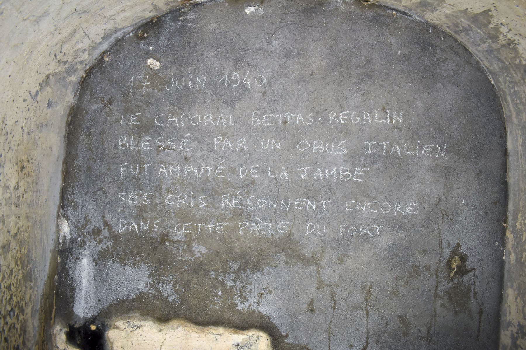 Ligne Maginot - SAINT OURS HAUT (SOH) - (Ouvrage d'artillerie) - Inscription