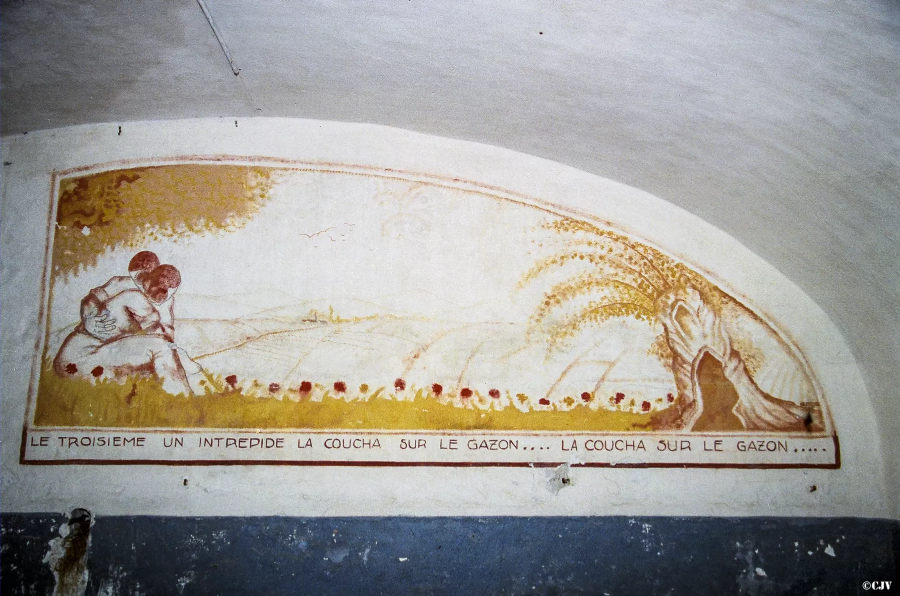 Ligne Maginot - RANDOUILLET (72° BAF ET LE 154°RAP) - (PC de Sous-Secteur) - Les fresques dans le fort - Lia VERMEULEN