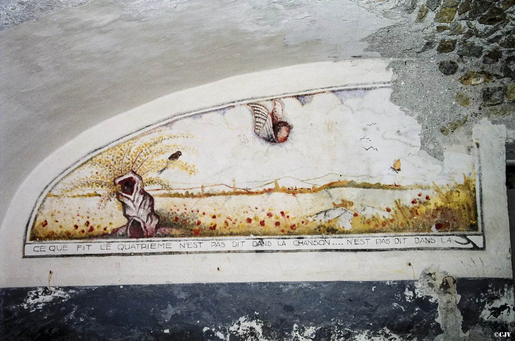 Ligne Maginot - RANDOUILLET (72° BAF ET LE 154°RAP) - (PC de Sous-Secteur) - Les fresques dans le fort - Lia VERMEULEN