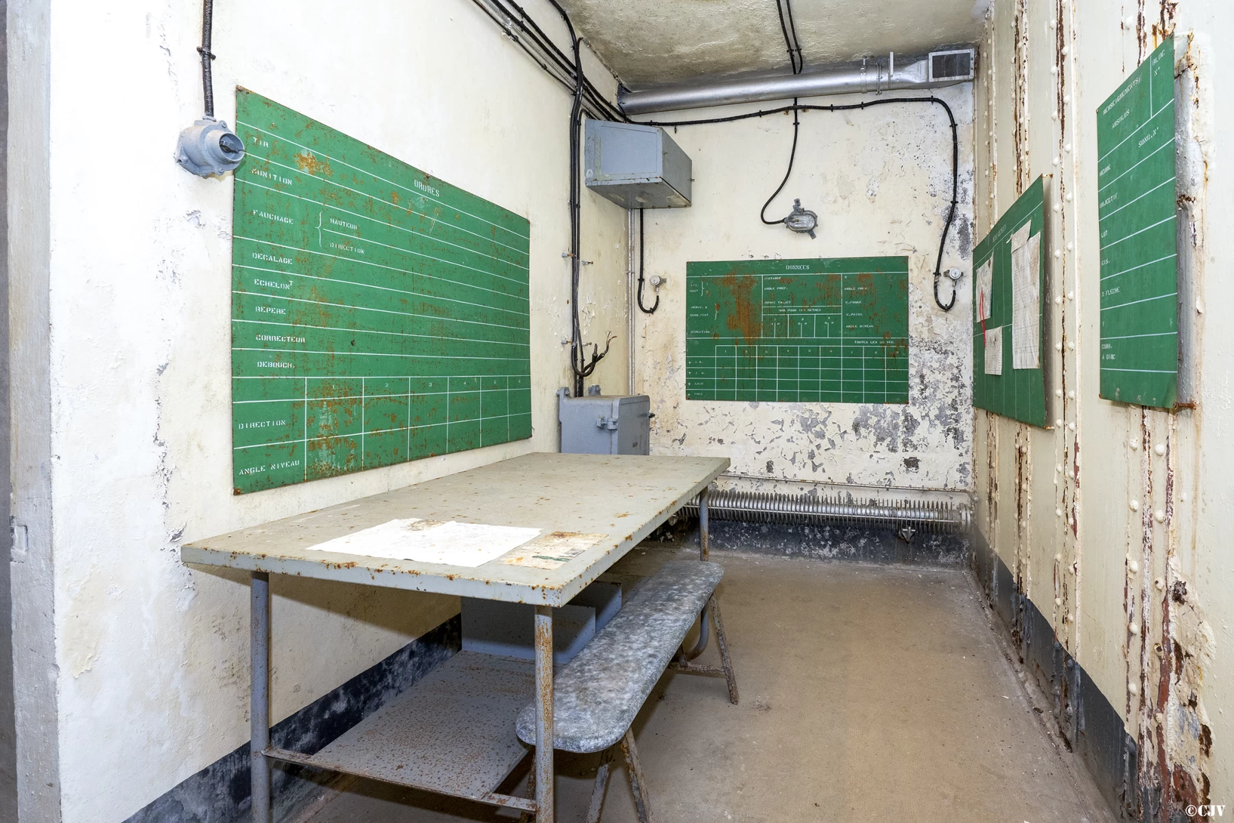 Ligne Maginot - ROCHE LA CROIX (RLC) - (Ouvrage d'artillerie) - Bloc 5
Étage intermédiaire
PC des mortiers de 75mm - Lia VERMEULEN