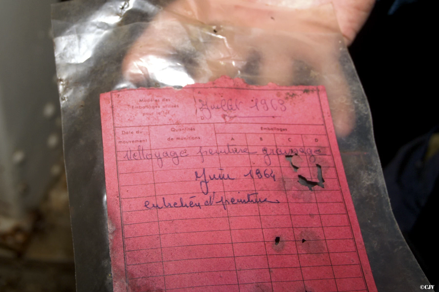 Ligne Maginot - ROCHE LA CROIX (RLC) - (Ouvrage d'artillerie) - Bloc 5
Étage supérieur
Mortiers de 75 Mle 1931
Carte d'entretien - Lia VERMEULEN